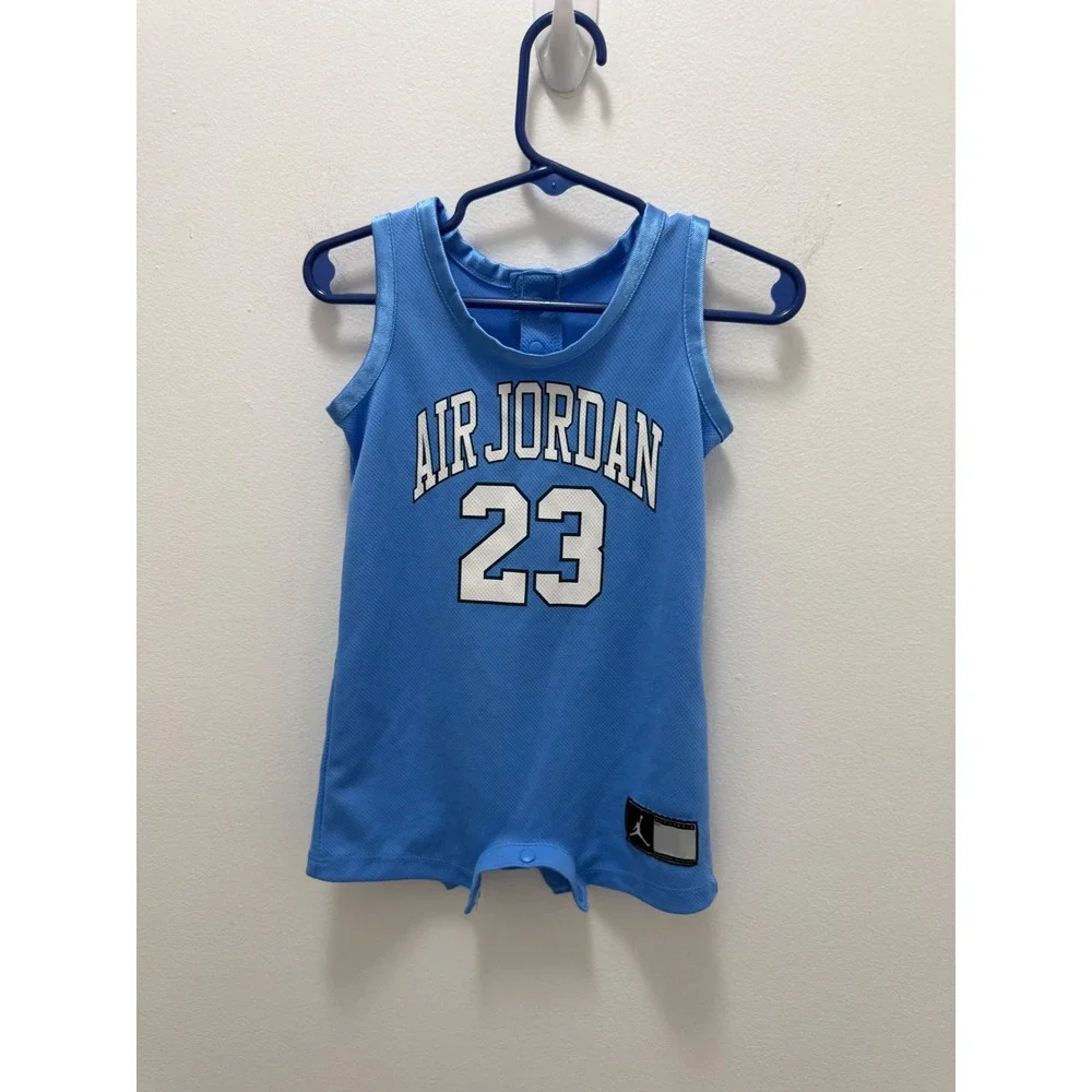 Jordan Baby Boys University Blue Air Jordan 23 Mesh Basketball Romper 12M